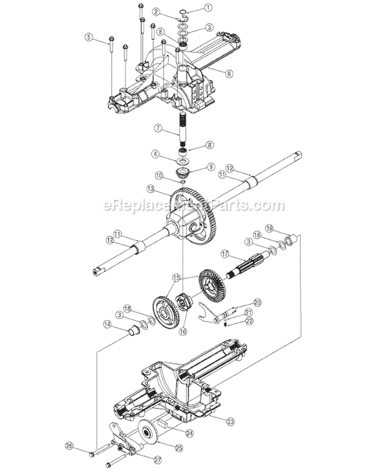 Page H Diagram and Parts List for 13AC650F000 2004 Yard Machines Lawn Tractor